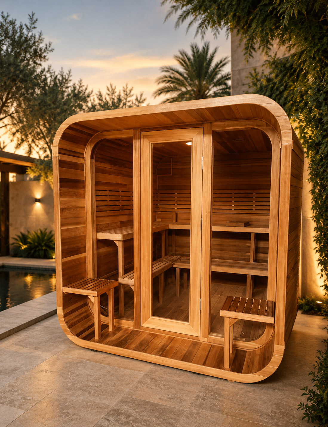 Rounded Corner Sauna