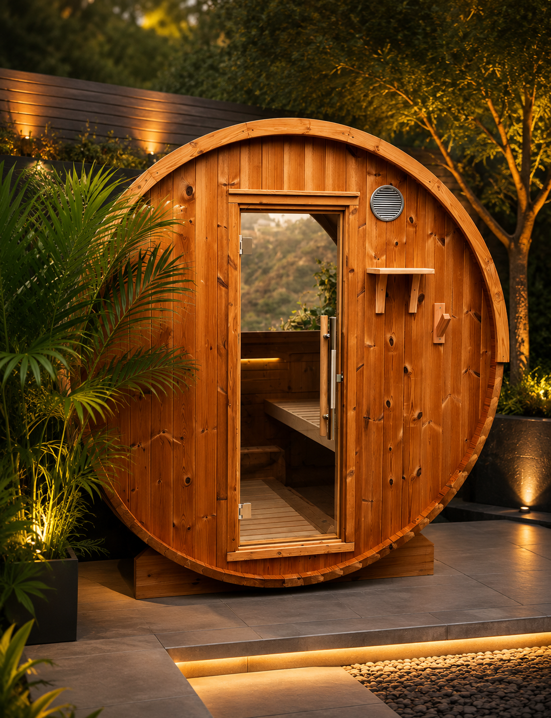 Traditional Barrel Sauna